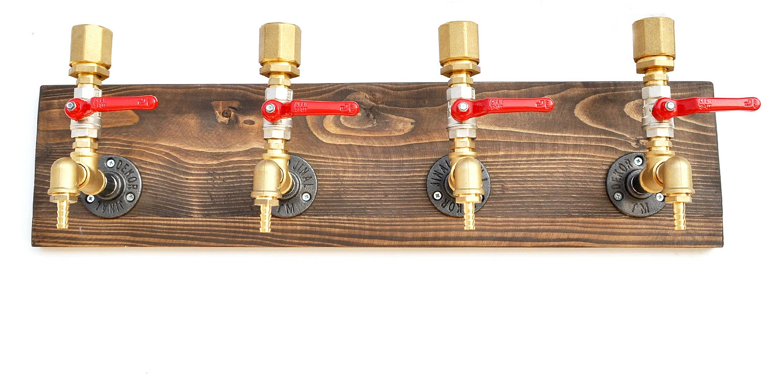 Dispenser pije i varur, dru i errët, metal ngjyrë ari, Hanah Home, Dsp001
