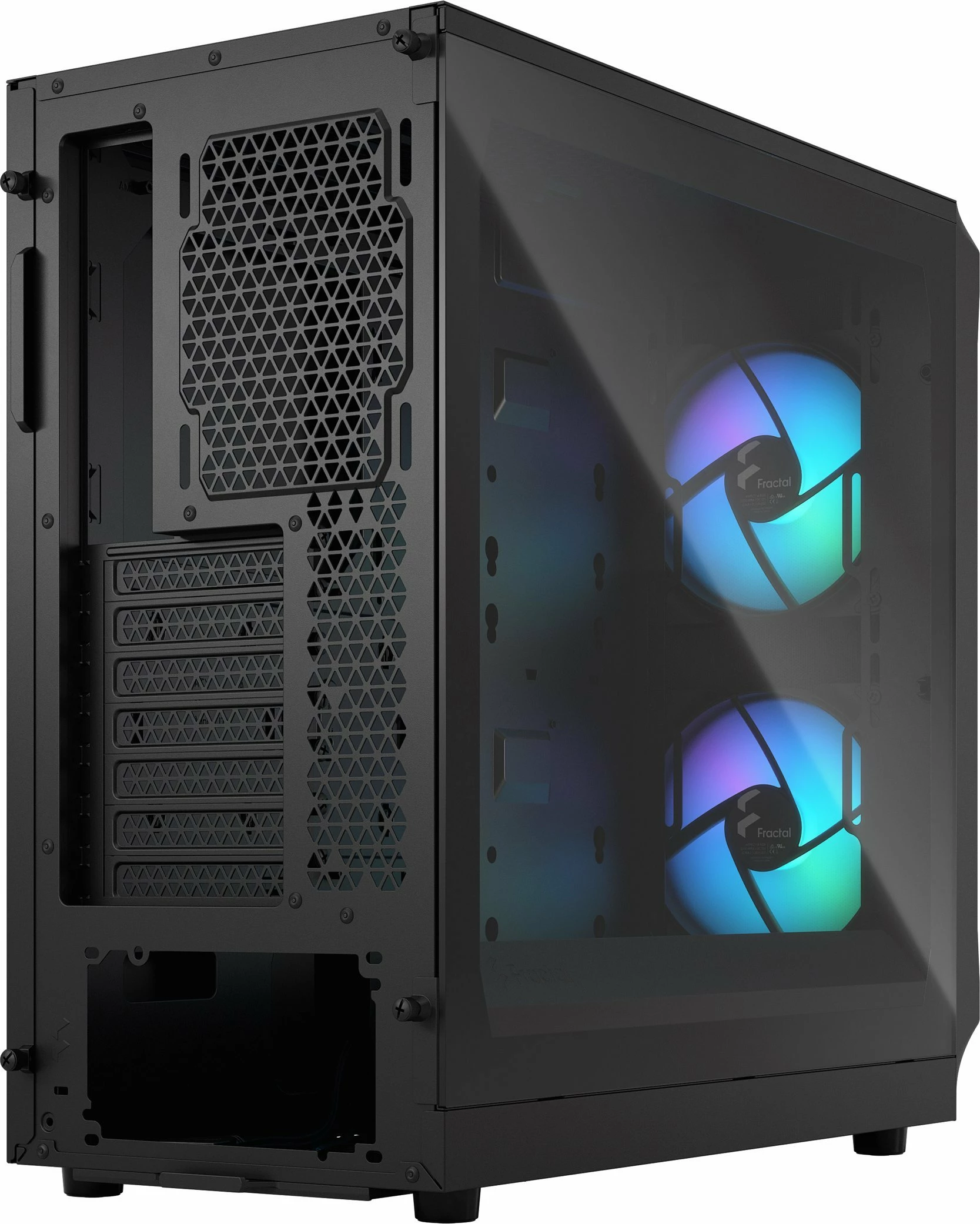 Kasë Fractal Design Focus 2 RGB FD-C-FOC2A-03 Midi Tower, ATX/mATX/Mini-ITX, 2x USB 3.0, e zezë