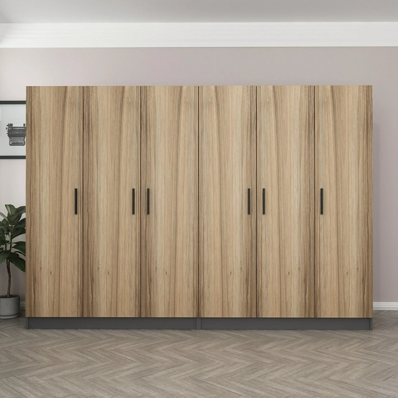 Dollap Skye Decor, ngjyrë dore, 270x190x52cm
