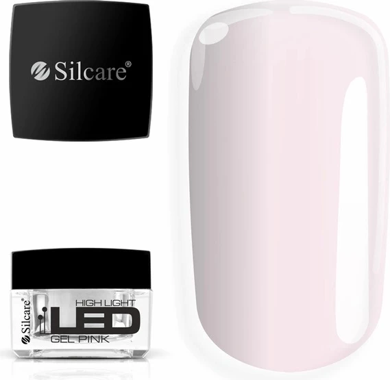 Xhel ndërtues për thonj Silcare High Light LED Pink për femra, 30g, rozë