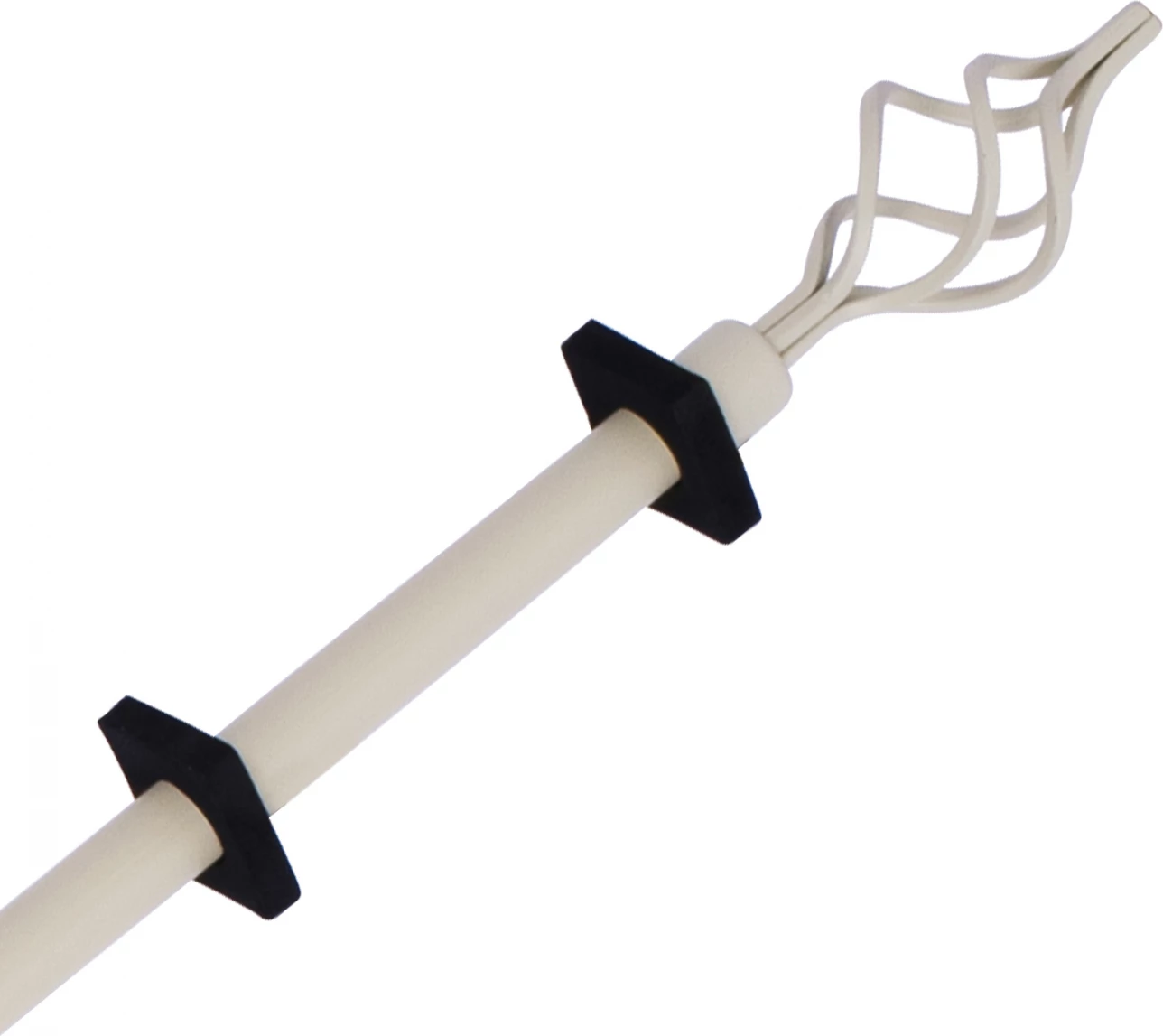 Shufër perdeje metalike, ngjyrë fildishi, FH11280.02, 110-210 cm