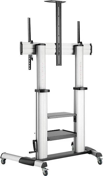 Karrocë për ekran LogiLink, 60"-100", me rrota, argjendtë