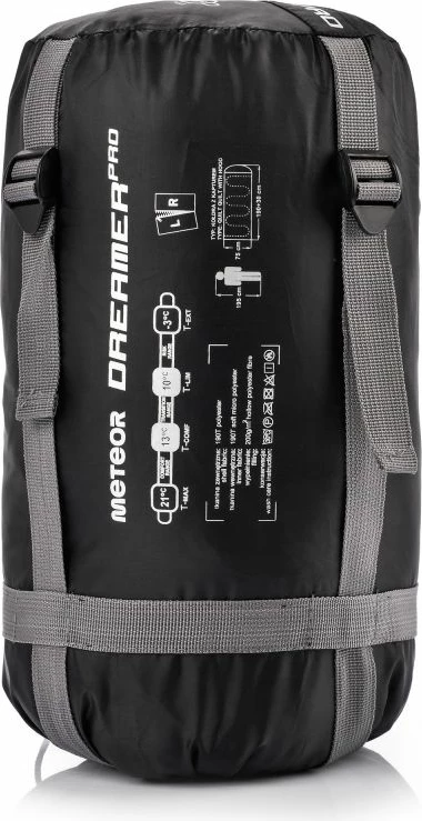 Shtrojë për kamping Meteor, unisex, e zezë