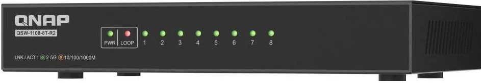 Switch Qnap QSW-1108-8T-R2, 8 porte 2.5 Gbit, i zi-gri
