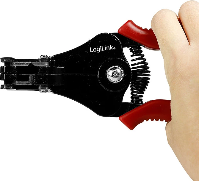 Pincë zhveshëse kabllosh LogiLink për kabllo PV 2.5/4/6 mm², kuqe/zezë