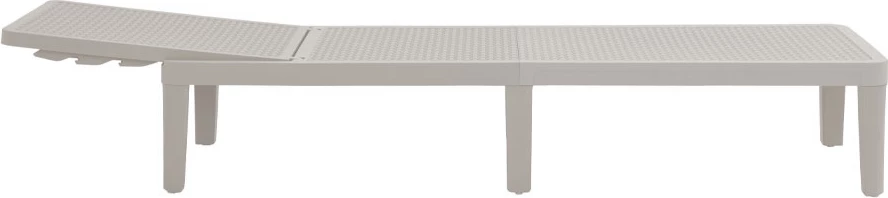 Shezlong Seagull, ngjyrë gri e çelët, 191x55x29