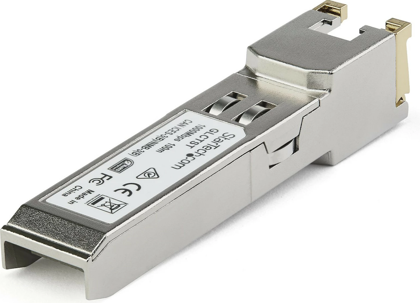 Modul transceiver SFP StarTech SFP1GTEMCST, 1000Base-T RJ-45, 1 Gbps, 100 m, argjendtë