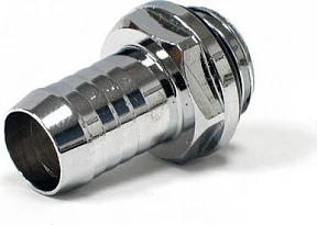 Lidhës Bitspower G1/4 AG në 10mm ID, i drejtë, argjend me shkëlqim