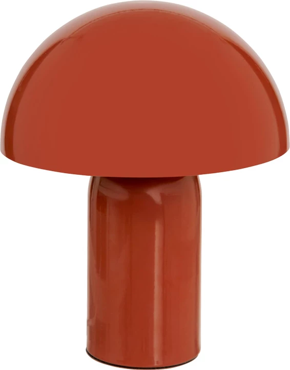 Llambë tavoline Mushi, metal, ngjyrë terrakote, 20x24.5cm