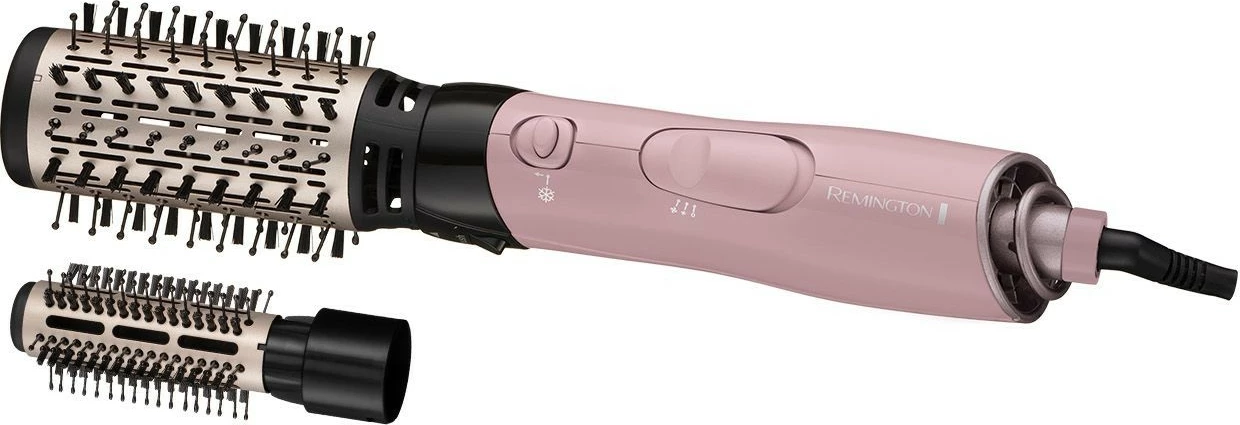 Tharëse dhe hekur për kaçurrela Remington Coconut Smooth AS5901, 1000W, rozë, me 2 furça