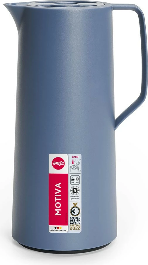 Termos Emsa Motiva Quick Press 1L nordic blue