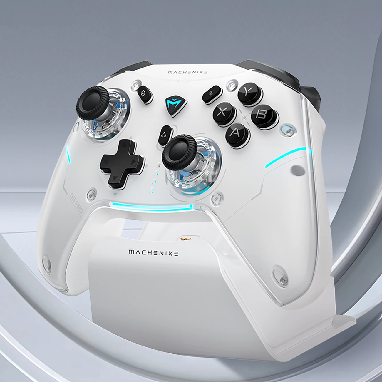 Kontroller lojërash Machenike G5Pro Max wireless me stacion karikimi, klasa B, i bardhë
