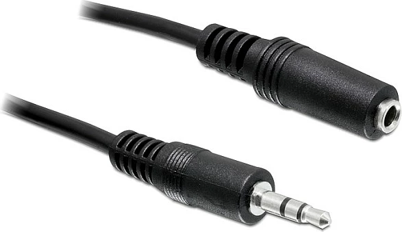 Kabllo zgjatëse audio Digitus 3.5mm stereo, mashkull-në-femër, 2.5m, e zezë