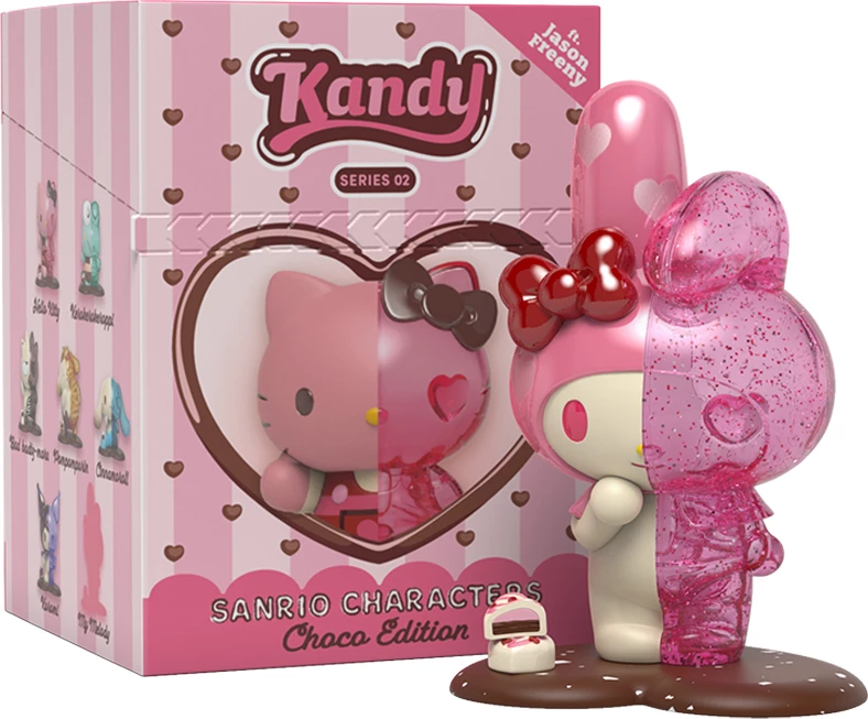 Figurinë koleksionuese Mighty Jaxx Kandy x Sanrio ft. Jason Freeny Series 02 (Choco Edition) blind box