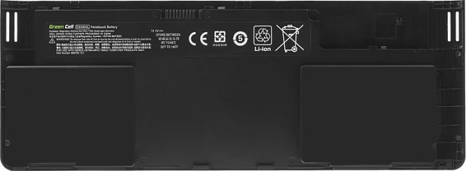 Bateri laptopi Green Cell OD06XL (HSTNN-IB4F), 11.1V 3400mAh, për HP EliteBook 810 G1, e zezë