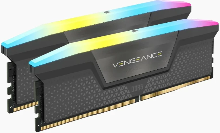 RAM Memorje Corsair Vengeance RGB 64GB (2x32GB) DDR5 5600MHz, e zezë