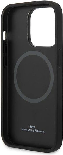 Mbështjellës BMW BMHMP14XSLLBK për iPhone 14 Pro Max 6.7", hardcase, MagSafe, i zi