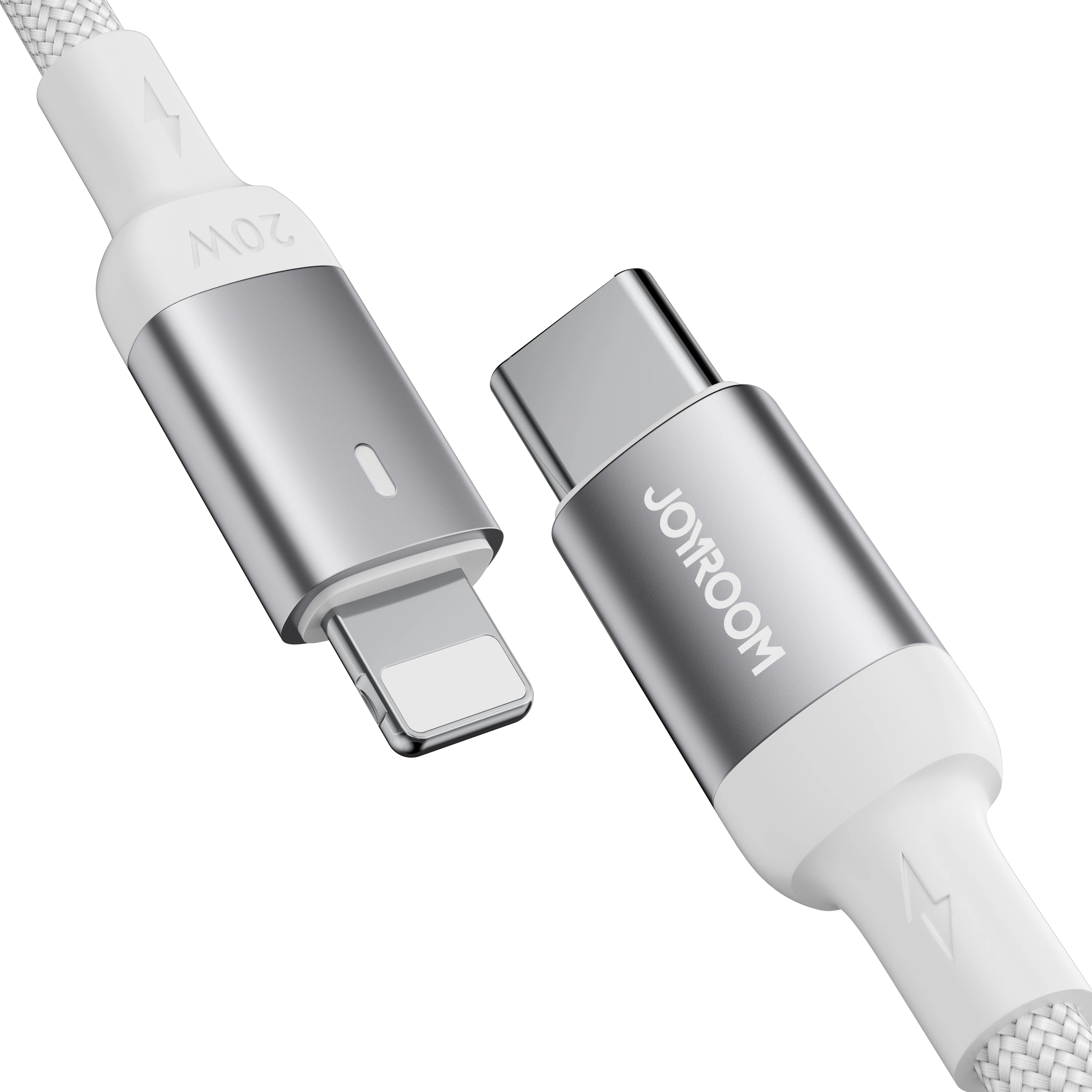 Kabllo Joyroom Extraordinary Series A10, USB-C në Lightning, 2m, 20W, e bardhë