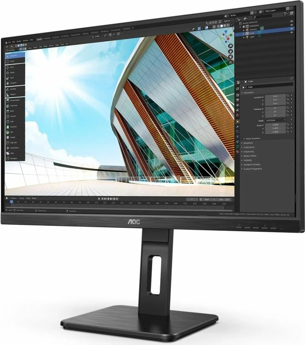 Monitor AOC 27P2Q 27" IPS FHD 75Hz me altoparlantë, i zi