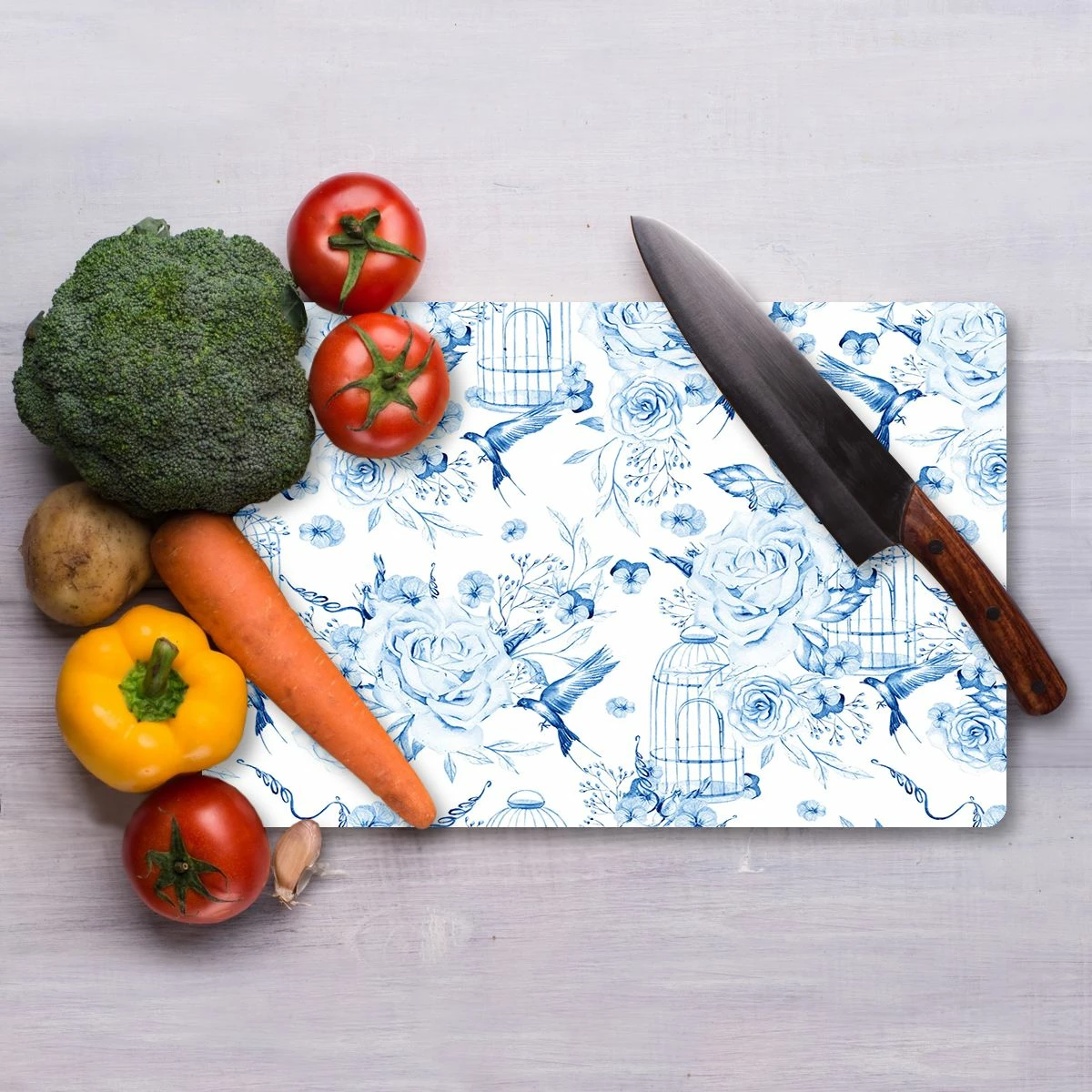 Dërrasë prerëse Hermia, xham i temperuar, shumëngjyrëshe, Ckt114 - 2030, 20x30cm