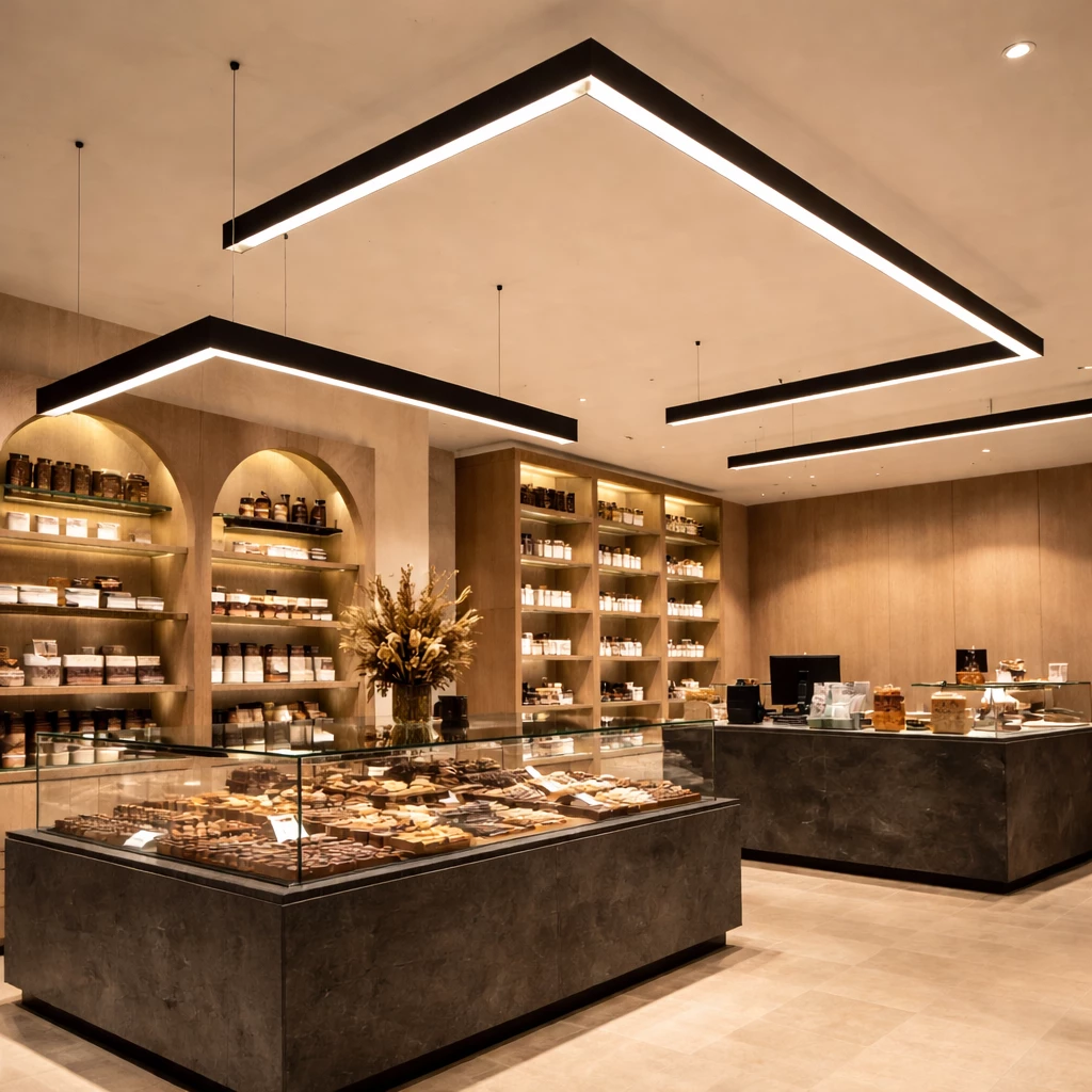 Profil alumini për ndriçim linear 70×75 mm