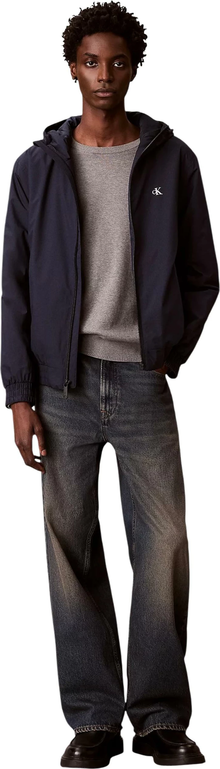 Jakne për meshkuj Calvin Klein Jeans LV04RE516G, kaltër e errët [Madhësia: L]