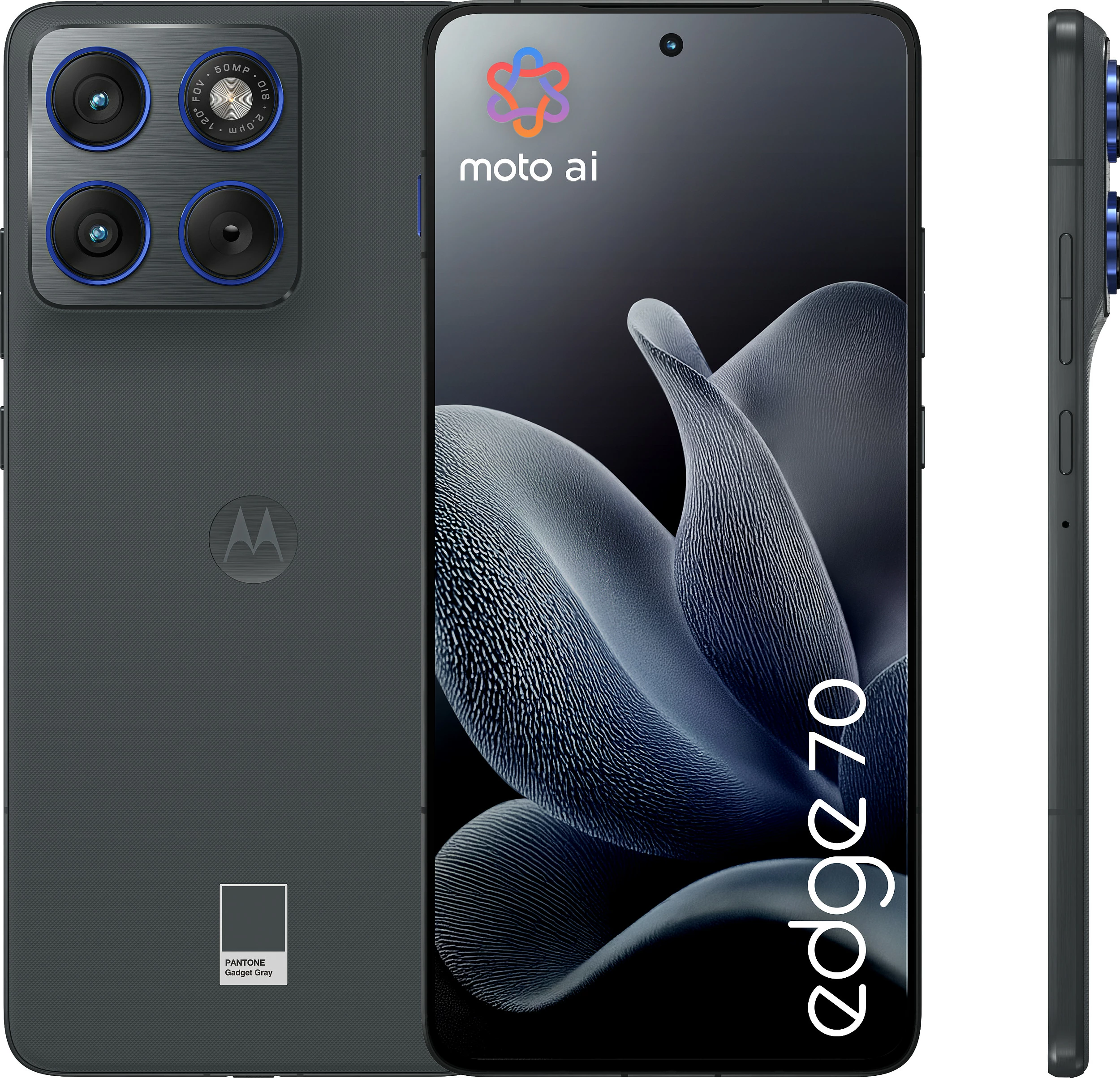 Celular Motorola edge 70, 8GB RAM 256GB, 6.7" 1.5K, 5G, Android 16, Gadget Grey