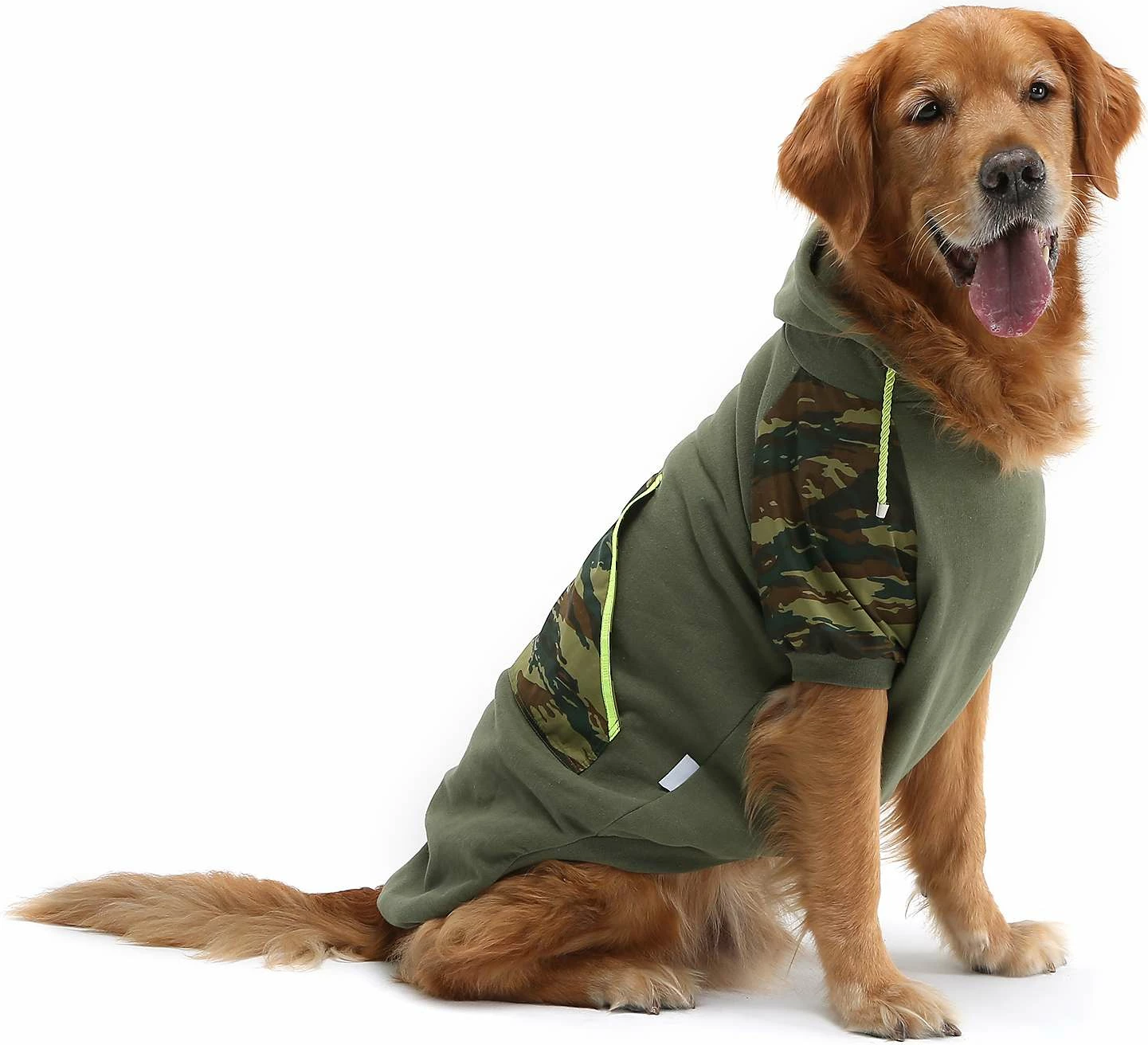 Bluzë me kapuç për qen, Paws & Whiskers, ngjyrë kaki, Askersweat