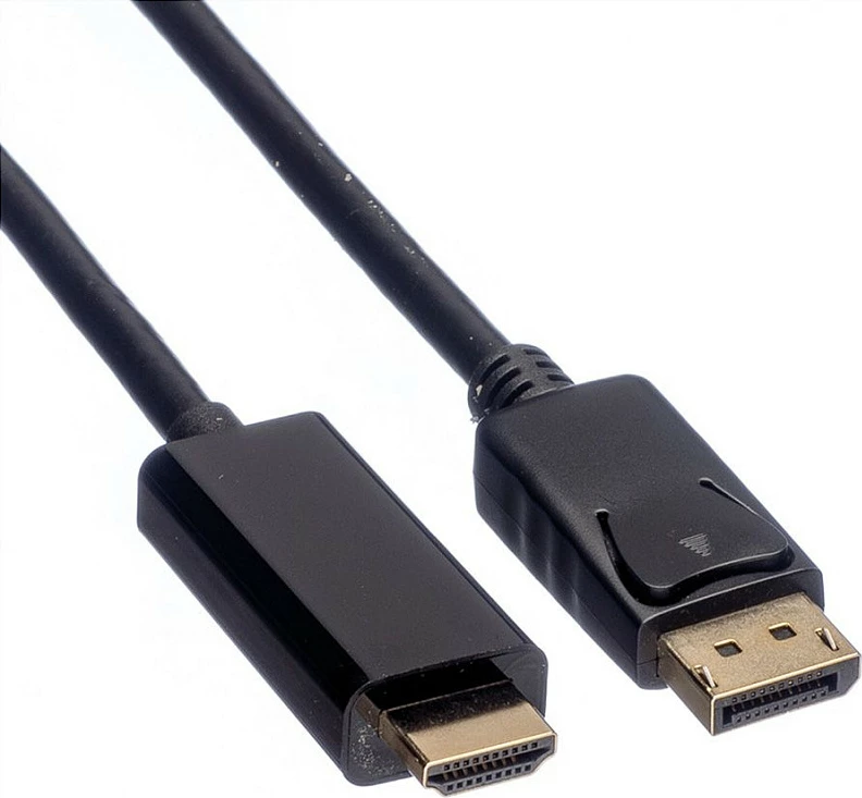 Kabllo DisplayPort në HDMI ROLINE, DP 1.2, 5 m, 4K, e zezë