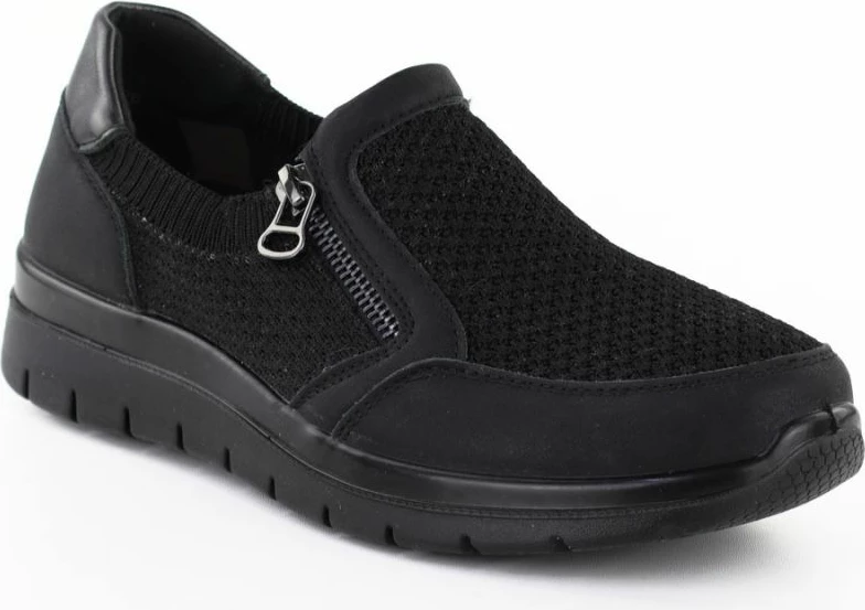 Këpucë tekstili për femra Unisoft 9026, të zeza