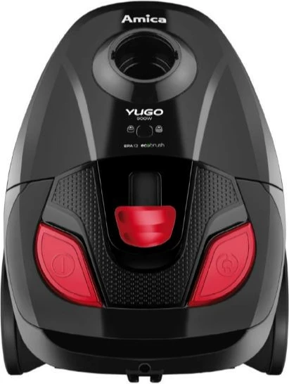 Fshesë me korent Amica YUGO VM1043 me qese, 2L, 900W, e zezë/kuqe