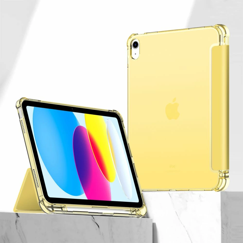 Mbështjellës Tech-Protect SC Pen Hybrid për iPad 10 (2022), Transparent-Verdhë