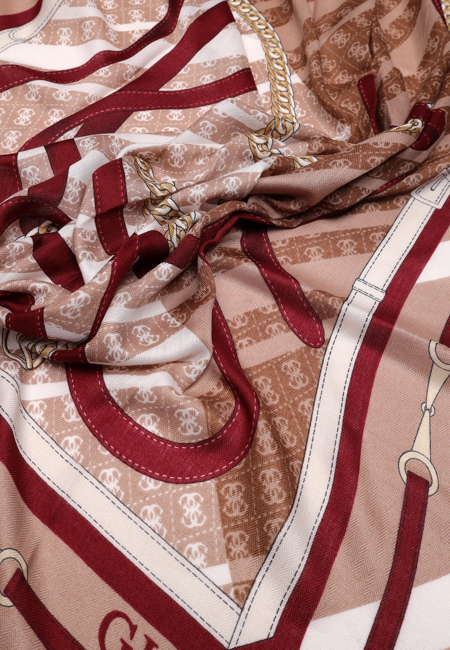 Shall për femra Guess Yvonne Logo AW5659 POL03, latte