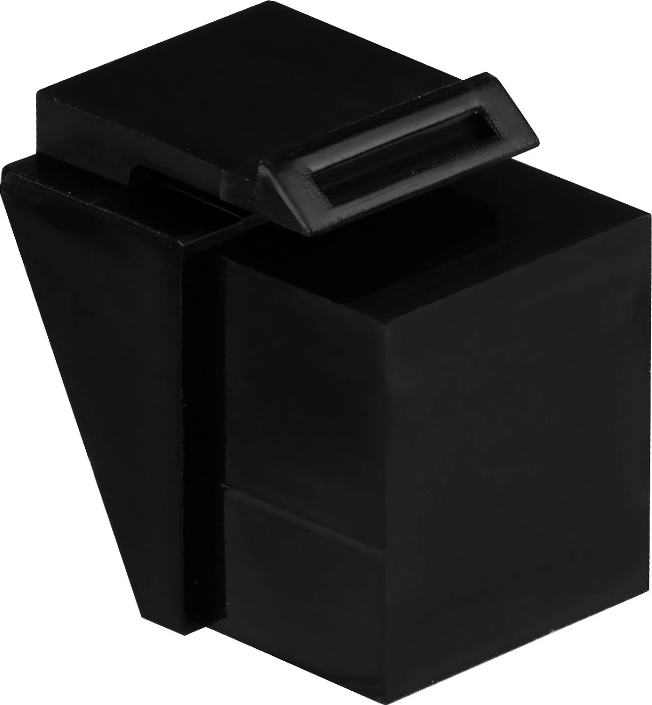 Insert i verbër RJ45 EFB Elektronik RAL9011, për hapje Keystone, i zi