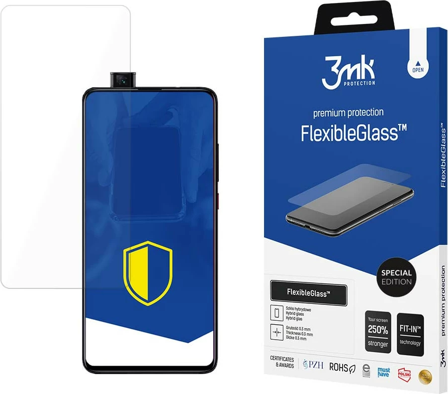 Mbrojtës ekrani qelq hibrid, 3mk Protection, FlexibleGlass Special Edition për Xiaomi Mi 9T, 7H, trashësi 