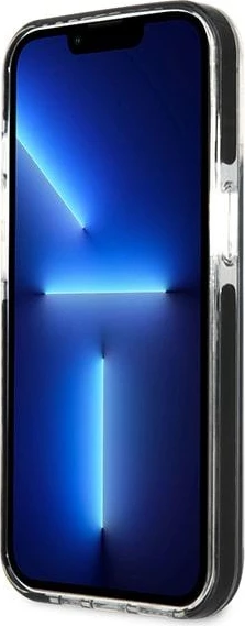 Mbështjellës Karl Lagerfeld KLHCP13STPE2TK për iPhone 13 mini, hardcase, i zi