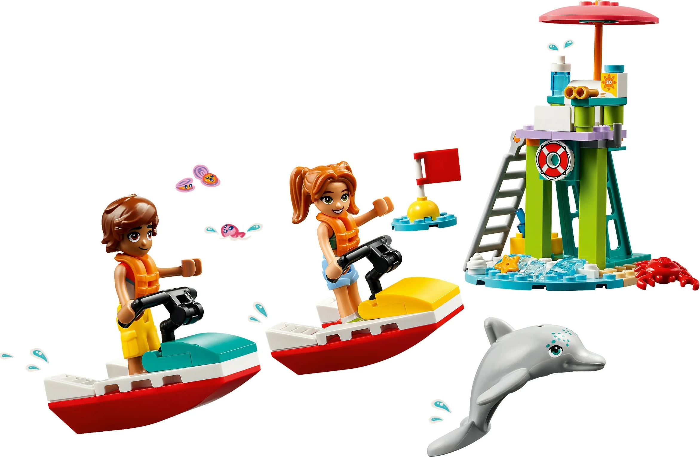 Set ndërtimi LEGO Friends 42623, kullë vrojtimi me jetski, 84 pjesë, shumëngjyrëshe