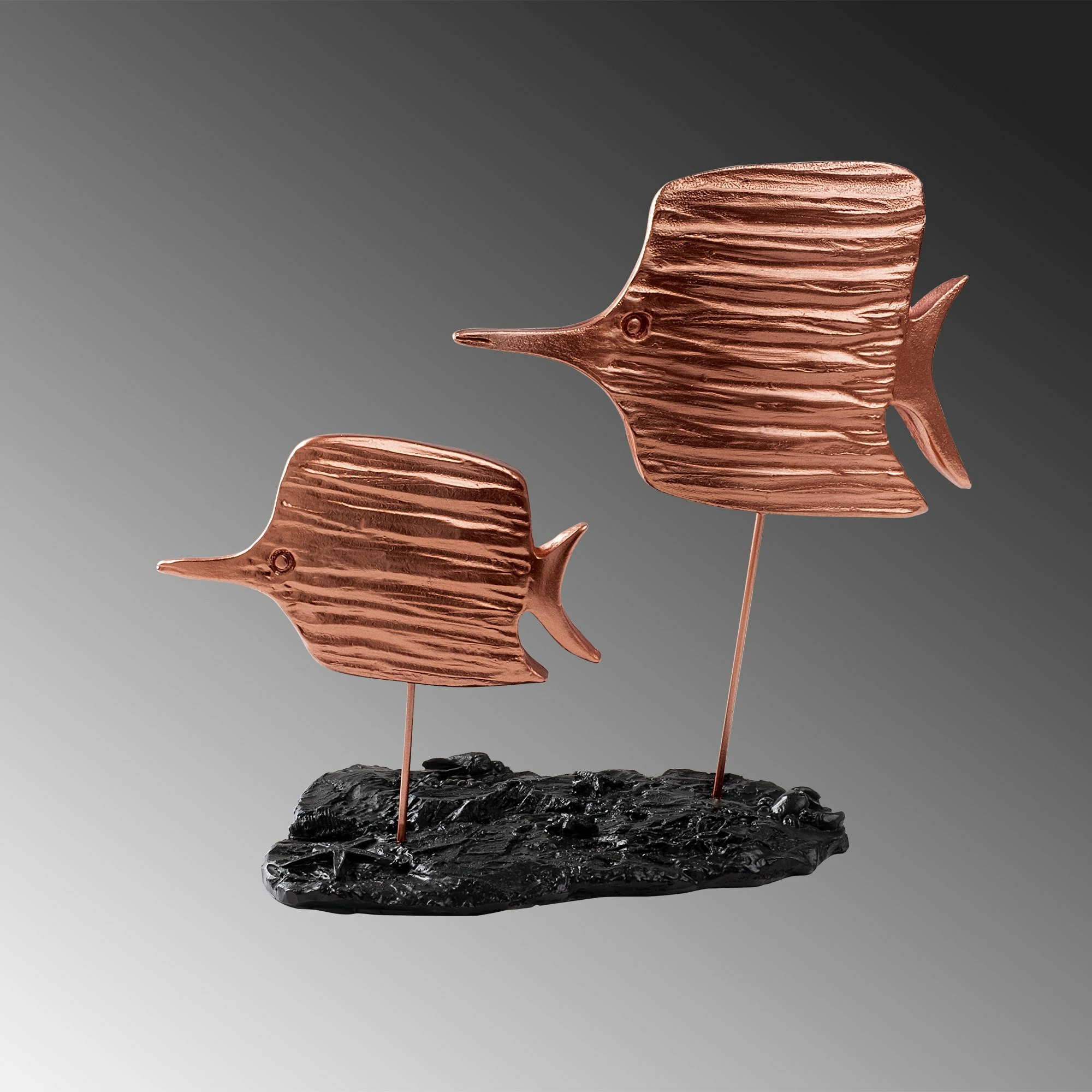 Objekt dekorativ Aberto Design, Copperband 2, ngjyrë bronzi
