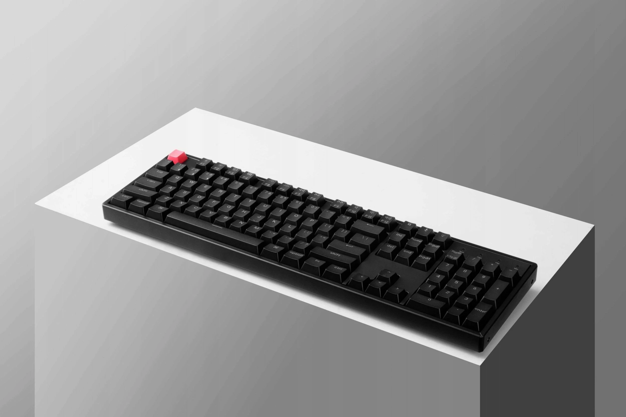 Tastierë mekanike wireless Keychron K10 QMK V2, 104 tasta (100%), RGB, hot-swappable, Bluetooth 5.2/USB-C, US-INTL, Super Red, e zezë