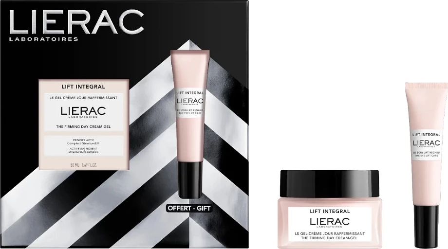 Set krem për fytyrë dhe sy LIERAC Lift Integral Firming Day Cream-Gel + Lifting Eye Cream për femra 50ml + 15ml