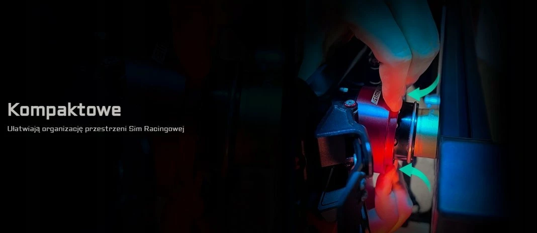 Mbajtëse timoni Simagic P-WMT alumin CNC, e zezë