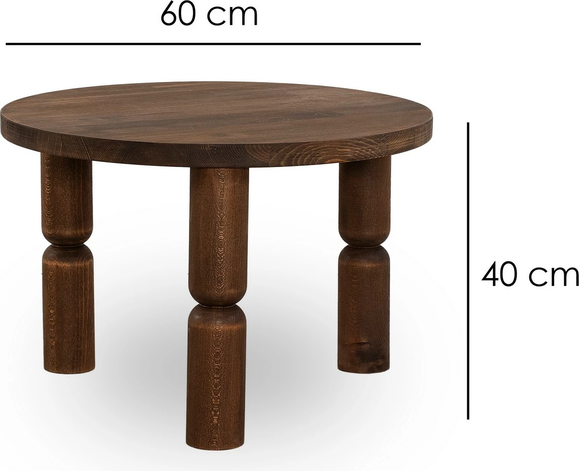Tavolinë kafeje Skye Decor, Ida 60, ngjyrë arre