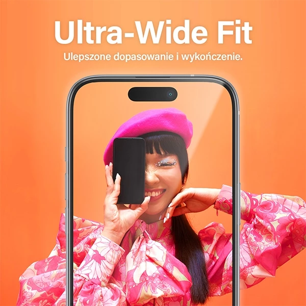 Xham i temperuar PanzerGlass Ultra-Wide Fit për iPhone 15