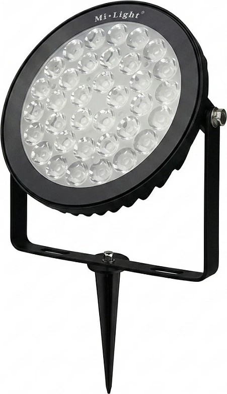 Llambë LED kopshti Synergy21 MiLight/MiBoxer 15W RGB-WW, Radio/WLAN, IP65, 230V, e zezë