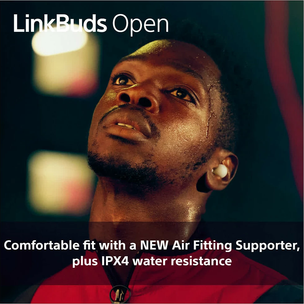 Kufje Sony LinkBuds Open WFL910B, wireless, Bluetooth 5.3, me kuti karikimi, 22 orë, të zeza