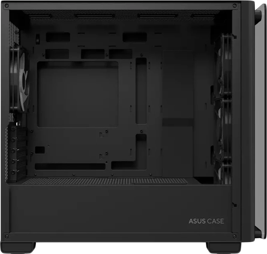 Kasë ASUS A23 PLUS microATX Mini Tower, tempered glass, 4x ARGB fanë, e zezë