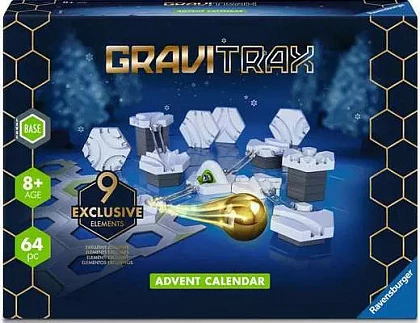 Kalendar adventi GraviTrax Ravensburger Slopes, 64 pjesë, 9 elemente ekskluzive