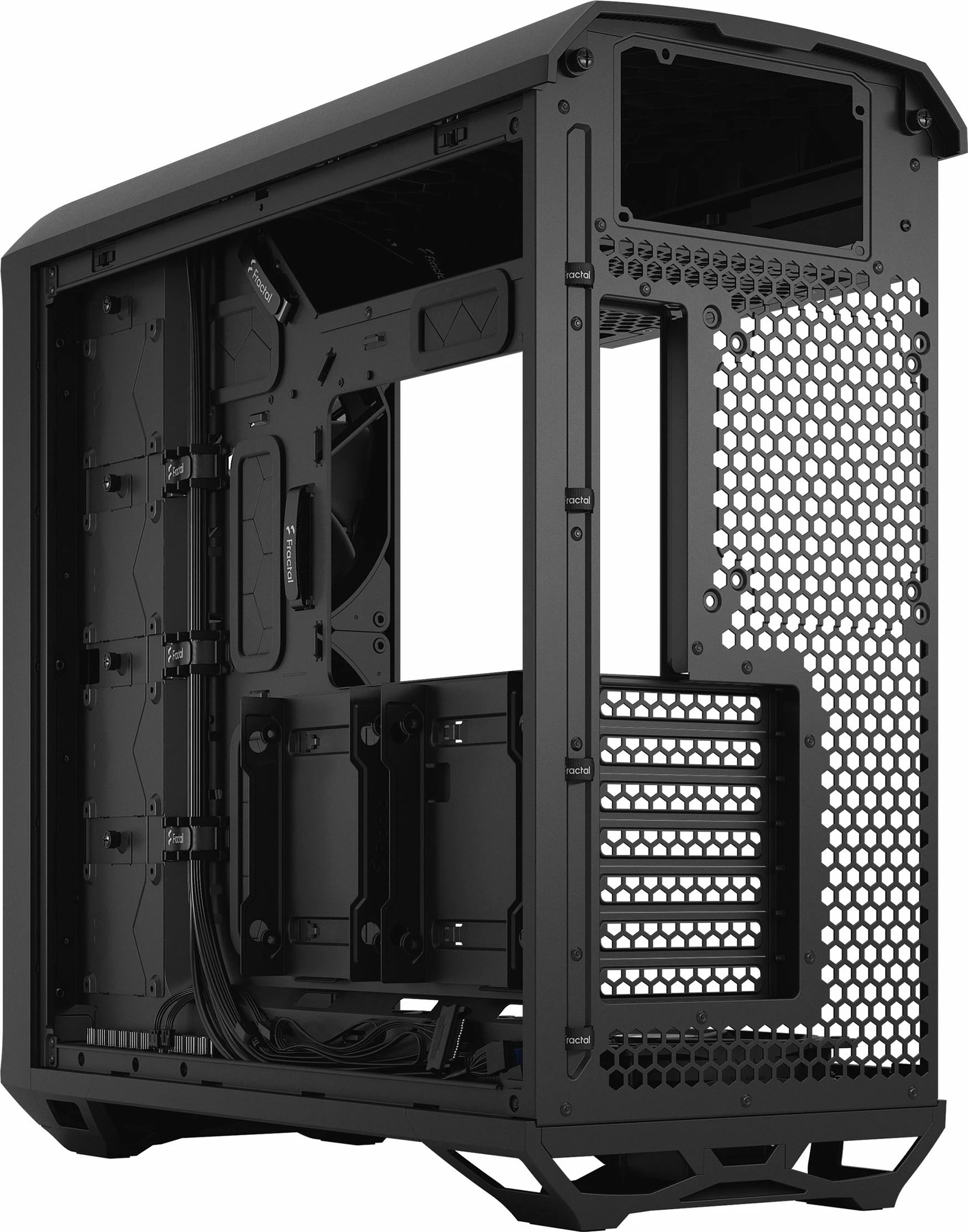Kasë Fractal Design Torrent TG Light Tint (FD-C-TOR1A-01) Full Tower ATX/eATX, panel xhami të temperuar, 5 ventilatorë, e zezë