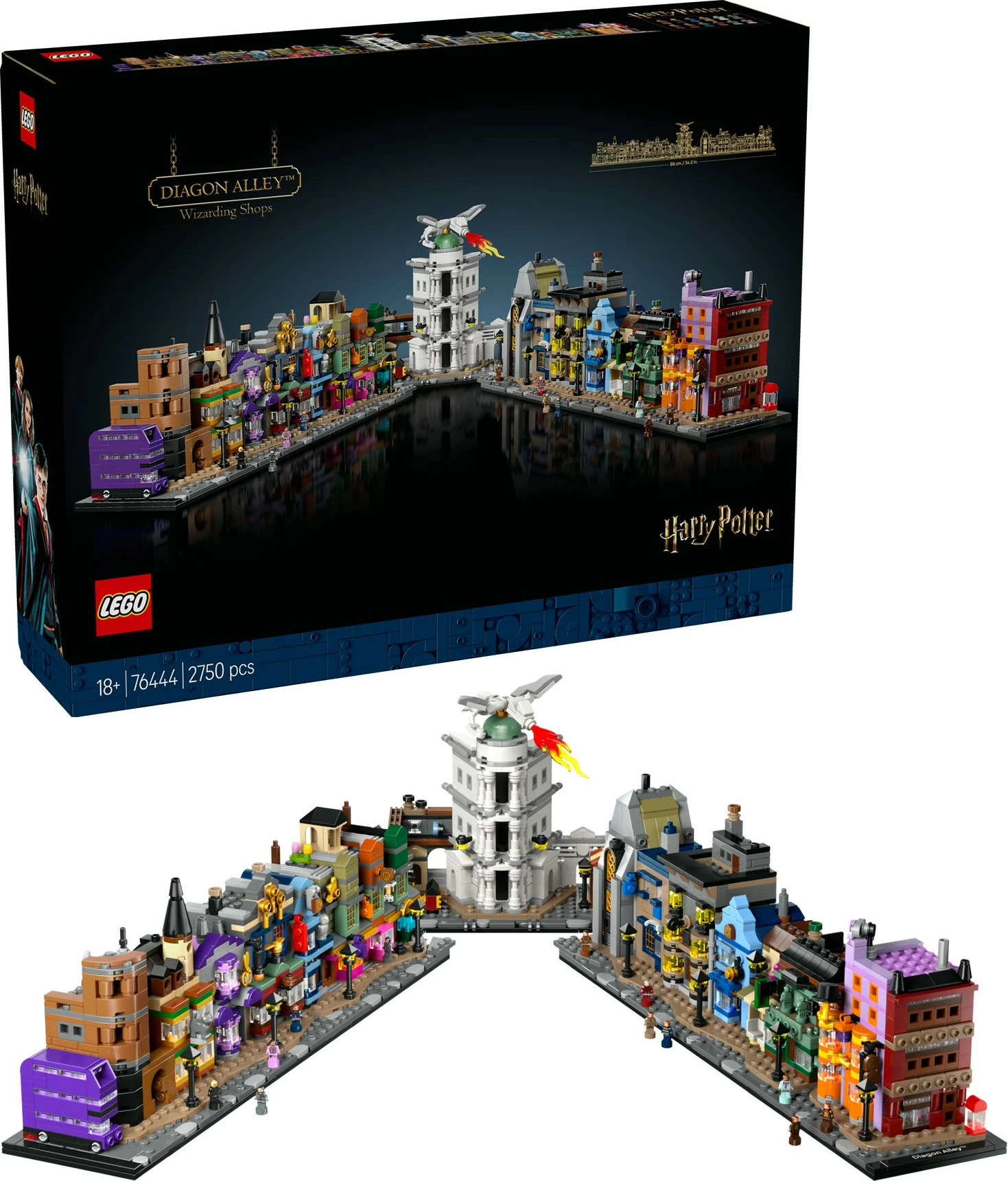 Set ndërtimi LEGO Harry Potter Die Zauberläden der Winkelgasse, shumëngjyrësh