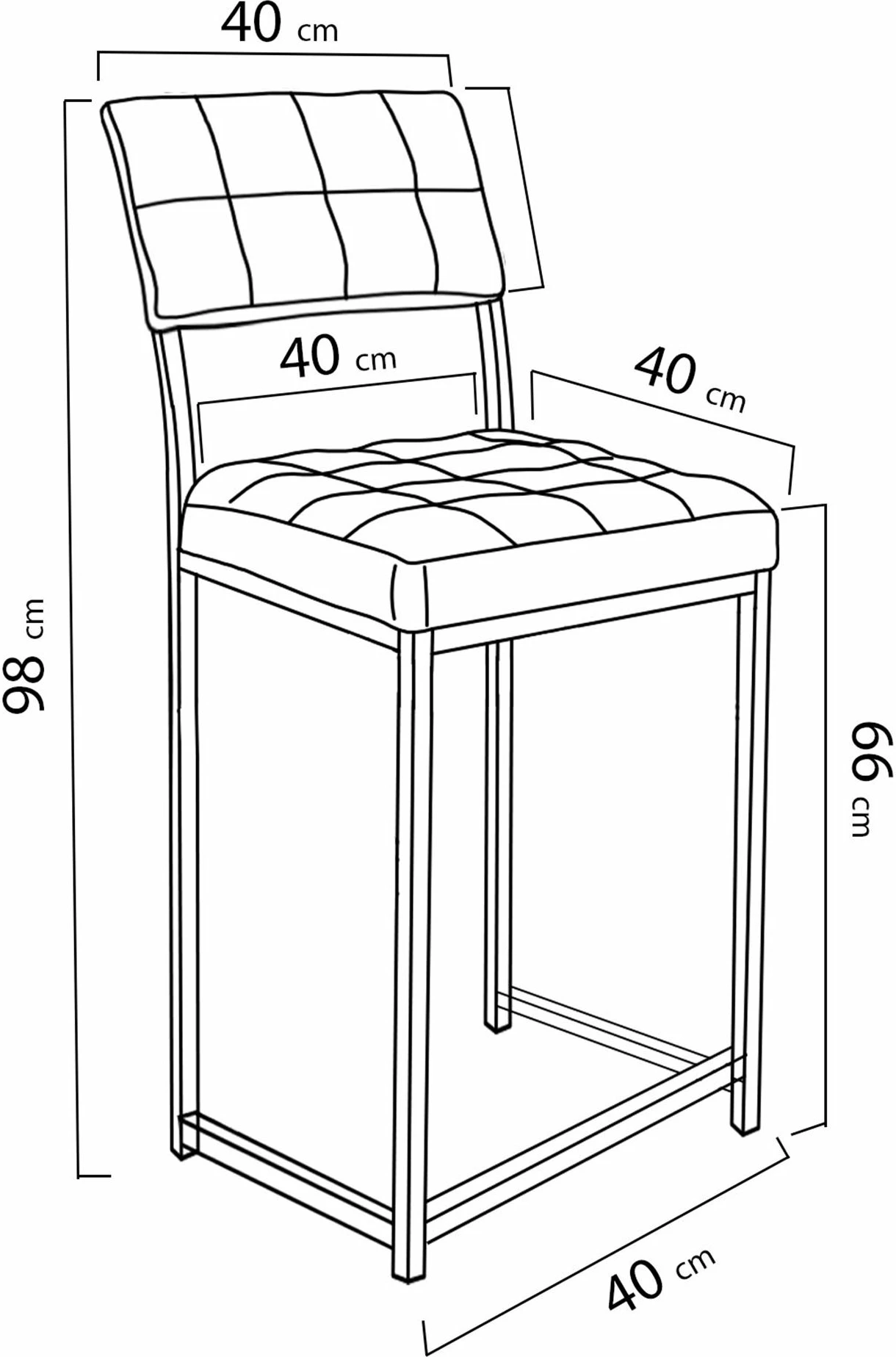 Set tavoline me karrige për bar (5 copë), Skye Decor, retro, krem, arre